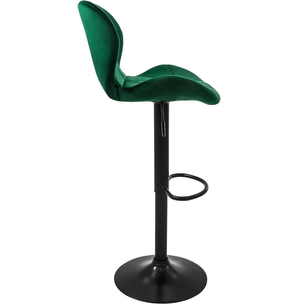 Bar stool Trina, Green Velvet 