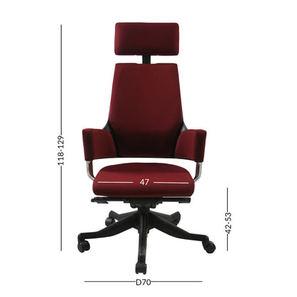 Work chair DELPHI dark red