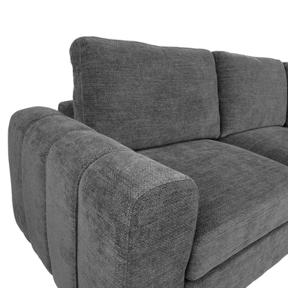 Corner sofa MARITA LS, dark gray