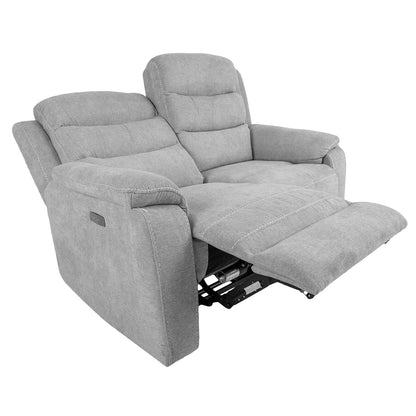 Sofa MIMI 2-seater 153x93xH102cm, electric sofa, light gray