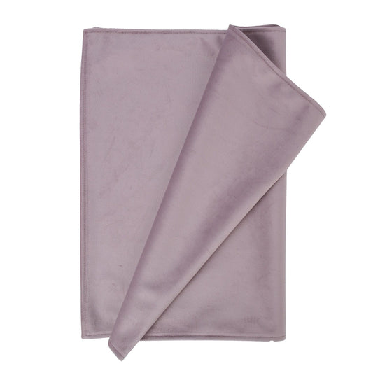 VELVET tablecloth, 43x116cm, light purple