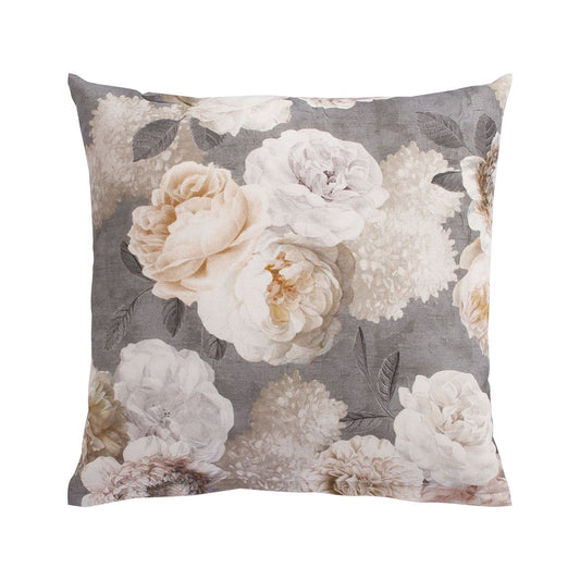 Pillow HOLLY 45x45cm, gray flowers