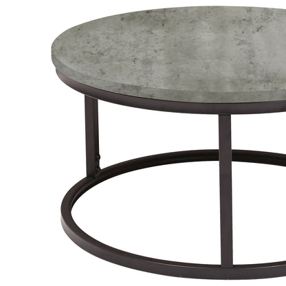 Coffee table BRITE D60xH32cm, gray