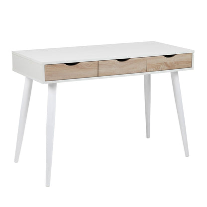 Desk NEPTUNE 110x50xH77km, white/oak 