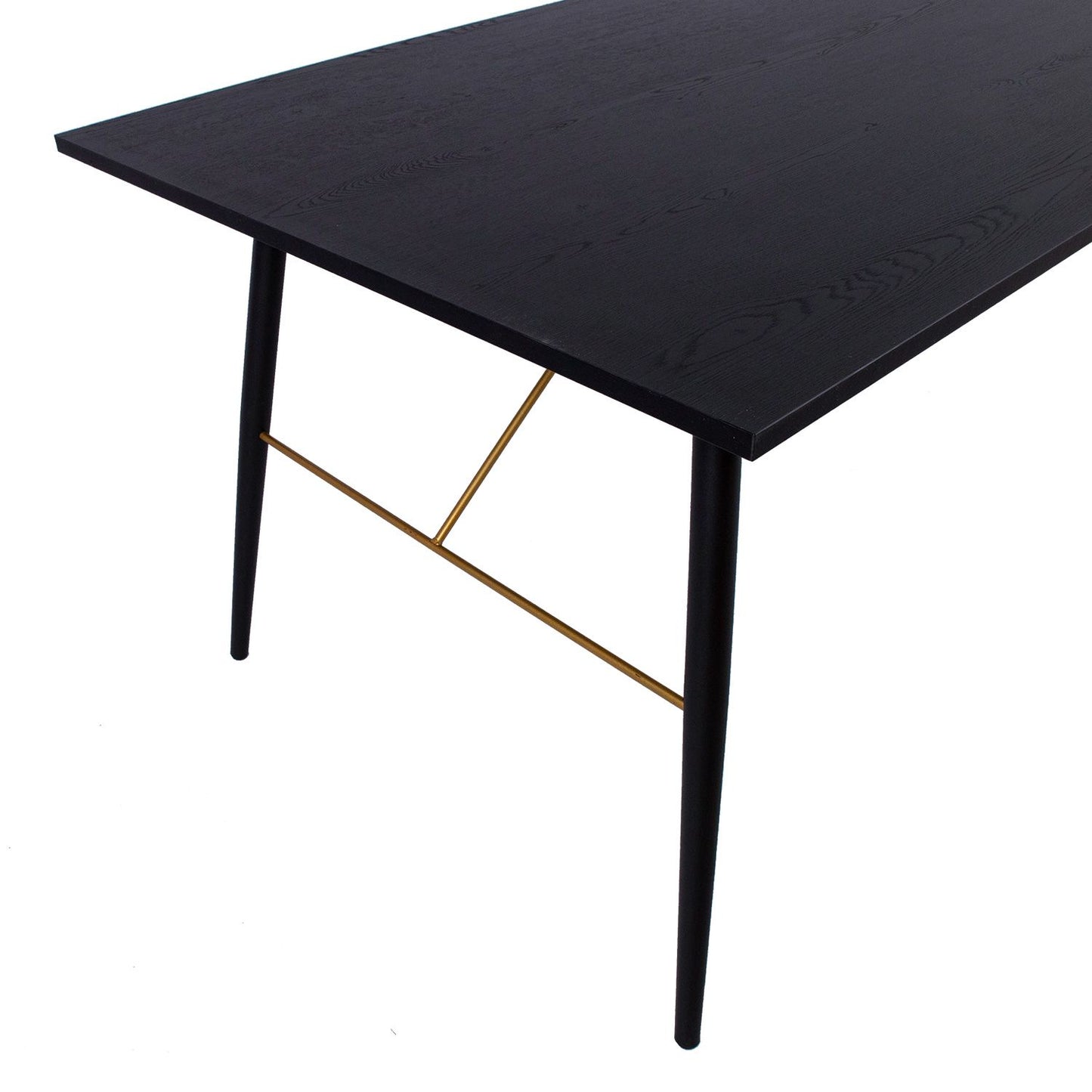 Table LUXEMBOURG 160x90xH75cm, black / copper