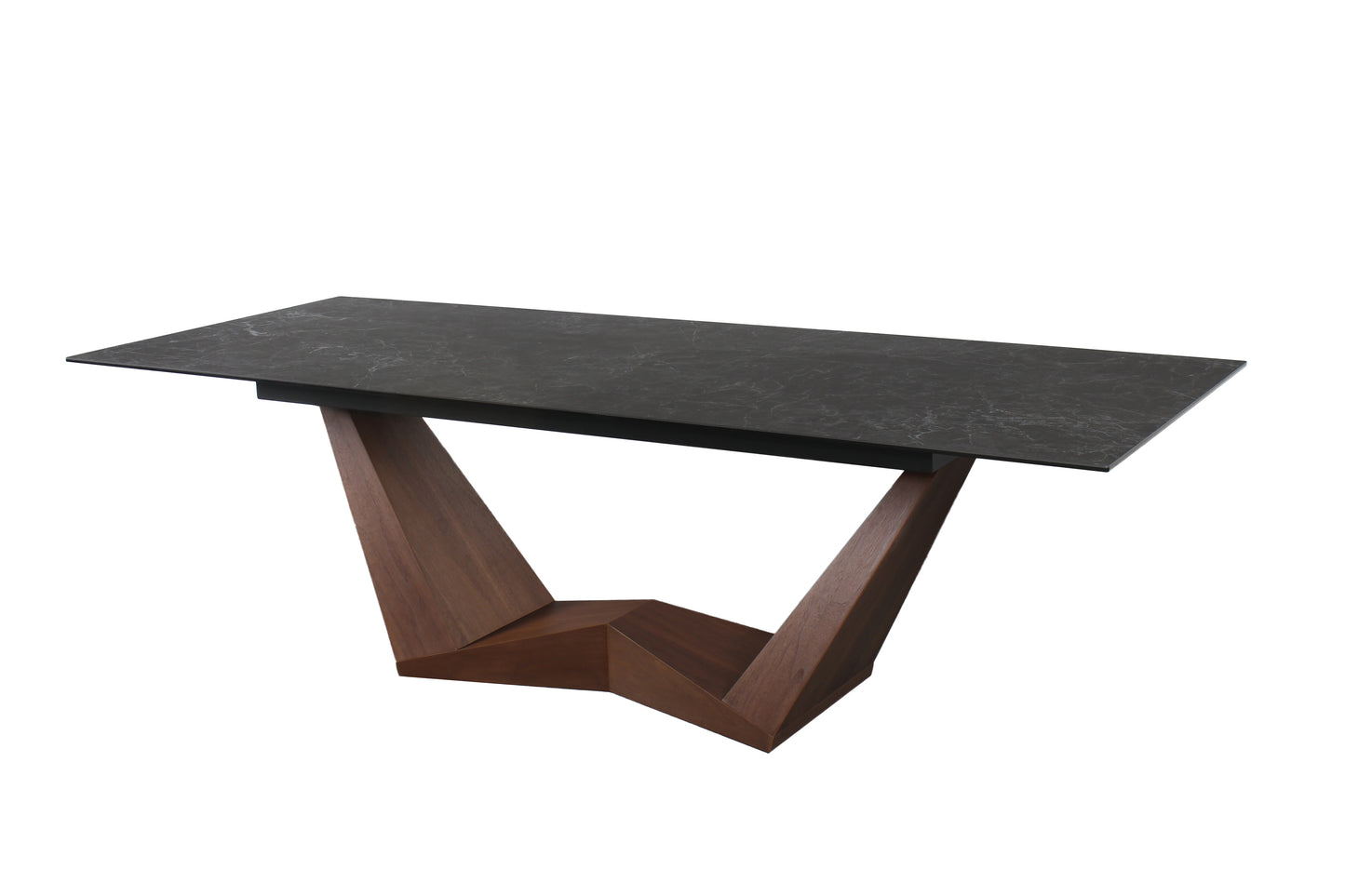 Table BONUCCI CERAMIC BLACK NERO GRECO/WALNUT (200-250)X98