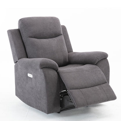 Lounge chair MILO 97x96xH103cm, with electric mechanism, gray 