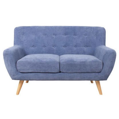 Sofa RIHANNA 2-seater 140x84xH87cm, blue fabric