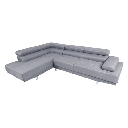 Corner sofa GALVIN LC light gray