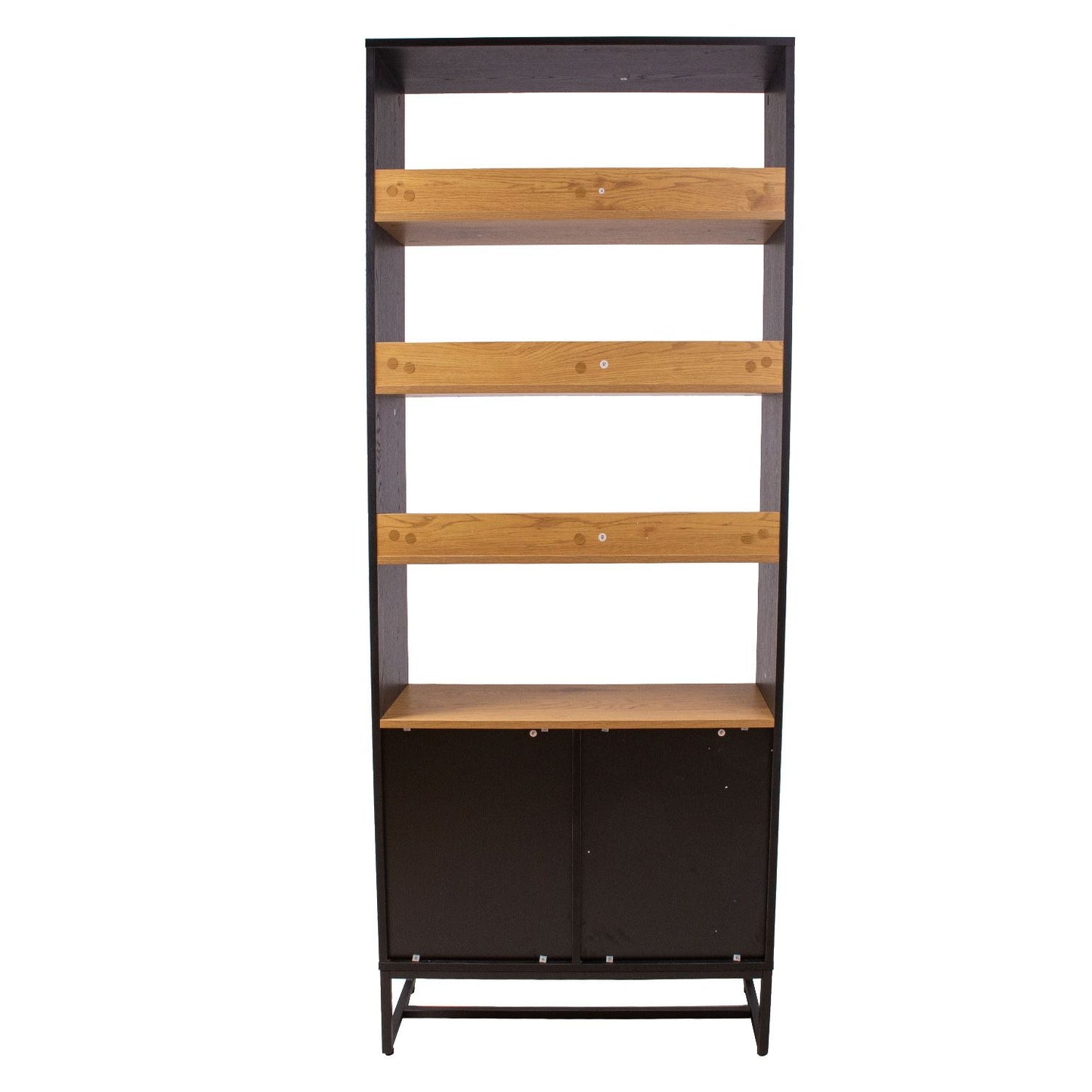 Shelf AMSTERDAM 80x30xH180cm, oak/black