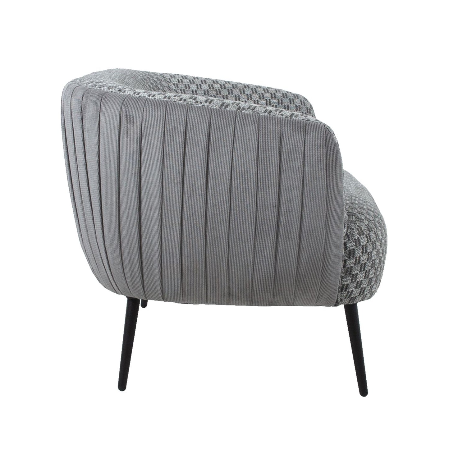 Sofa ACCENT 129x80xH74cm, gray