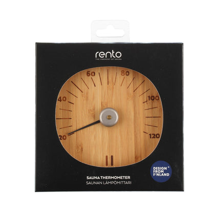 Thermometer RENTO, 15x2.5x14cm, bamboo