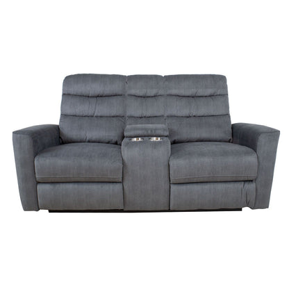 Sofa GASTON 2-seater, with electric mechanism, gray velvet