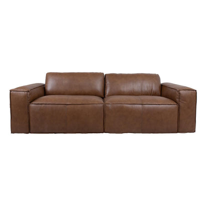 Sofa BURTON 3-seater, brown stitch