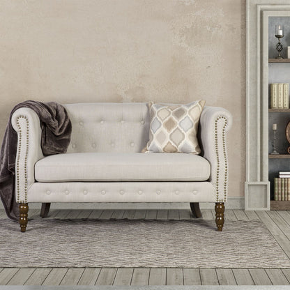 Sofa HOLMES 2-seater, 140x75xH78cm, beige