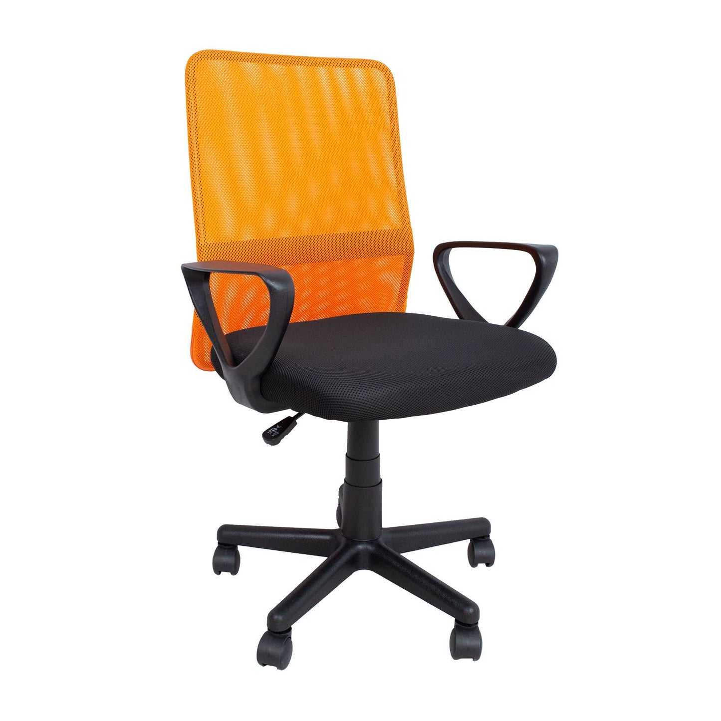 Office chair BELINDA black/orange 