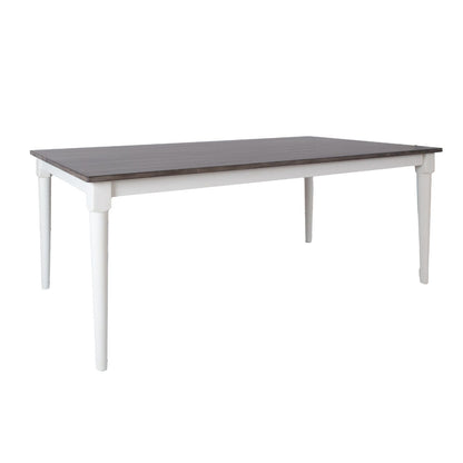 Table JANELLE 183x91xH75cm, grey/white