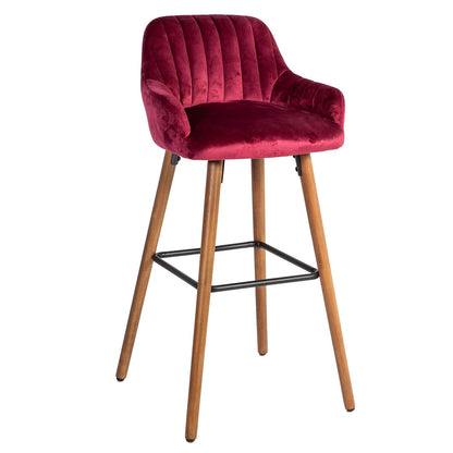 Bar Chair ARIEL 48x52xH97cm, wine-red 