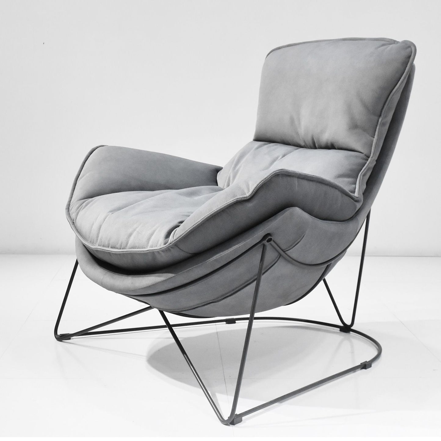 Lounge chair DIVA gray 