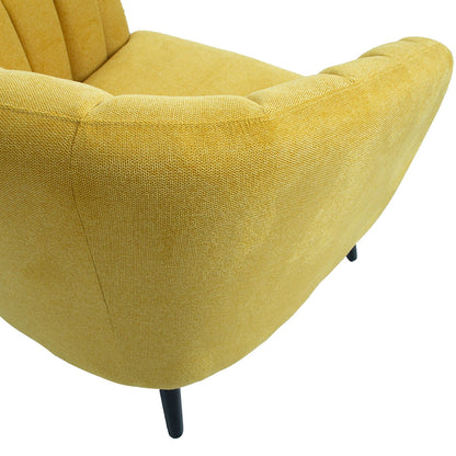 Lounge chair MELODY 100x88xH76cm, yellow 