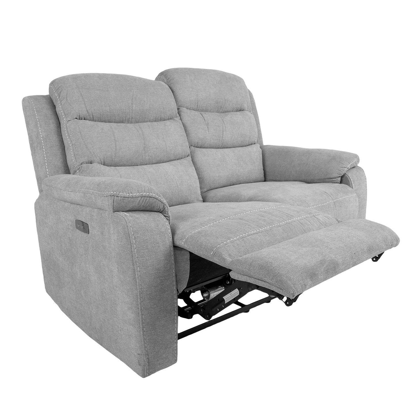 Sofa MIMI 2-seater 153x93xH102cm, electric sofa, light gray