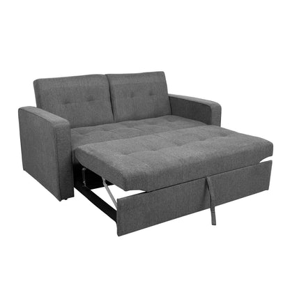 Sofa bed JORGE 2-seater, gray 162x89xH85 cm 