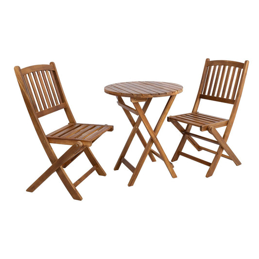 Balcony set GWEN D60cm table and 2 chairs 