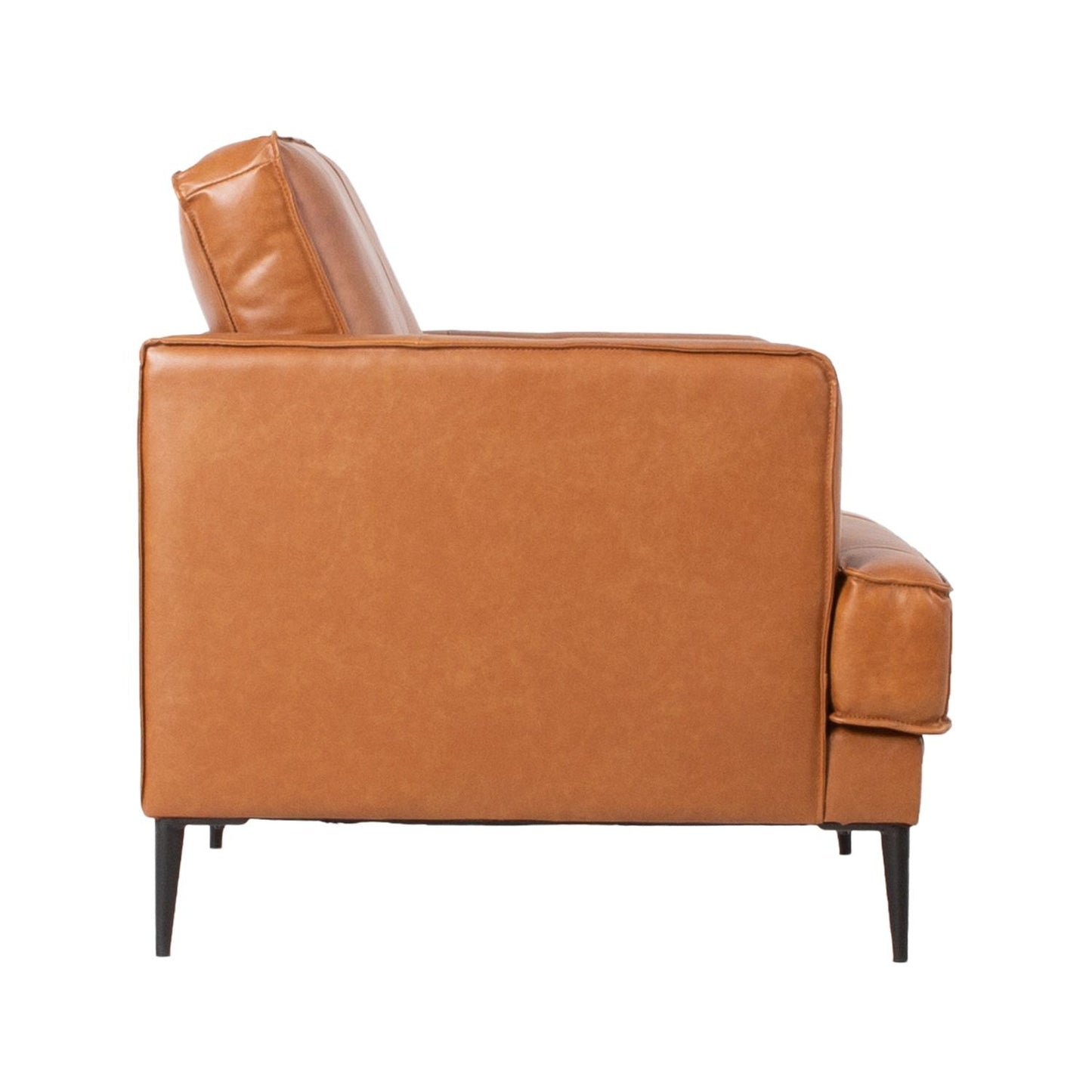 Lounge chair LEO 80x86xH85cm, light brown 