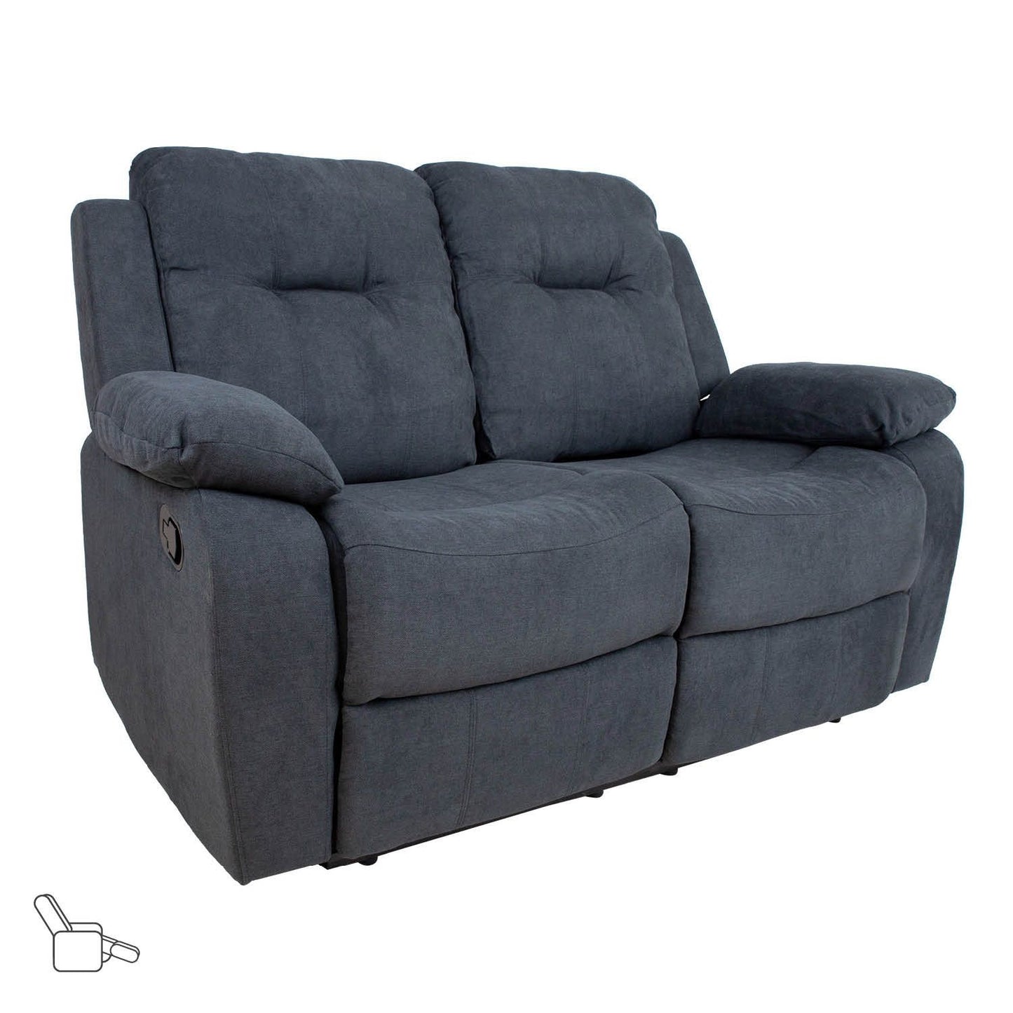 Sofa DIXON with manual mechanism 155x95xH102cm, dark gray