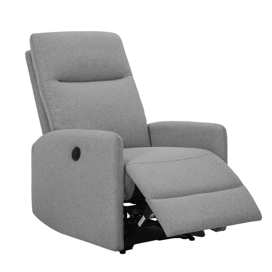 Lounge chair KATY with electric mechanism, light gray 