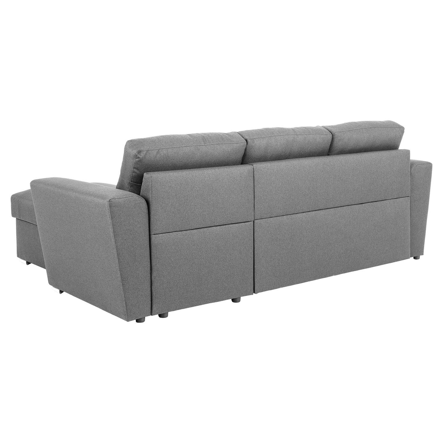 Corner sofa bed STANDFORD, light gray 