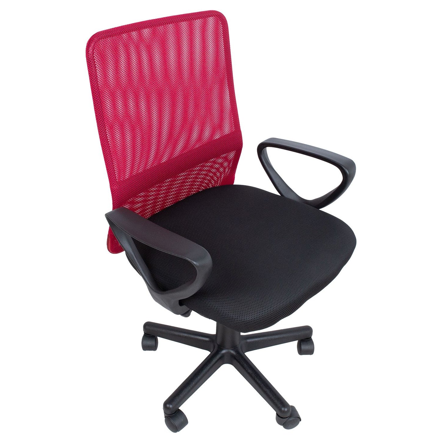 Office chair BELINDA black/red 