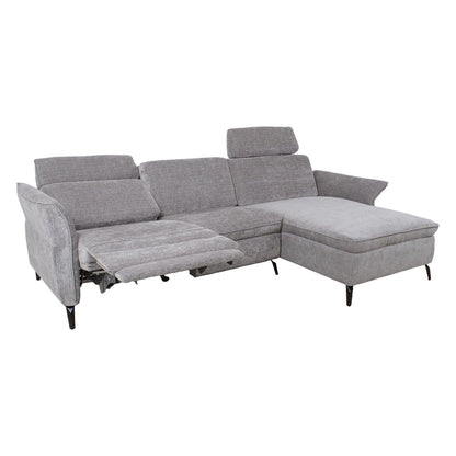 Corner sofa DAYTON LS, electric chair, light gray