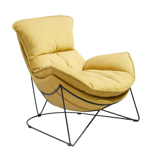 Lounge Chair DIVA ocher yellow 