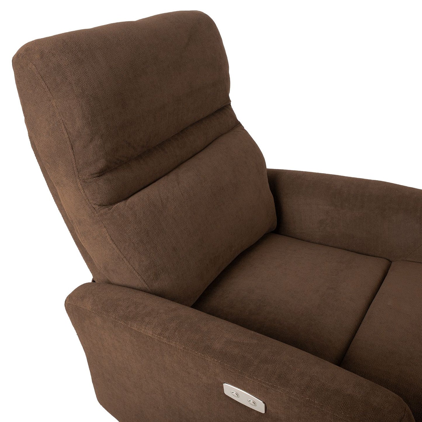 Lounge chair SAHARA with electric mechanism 79x90xH102cm, chocolate brown 