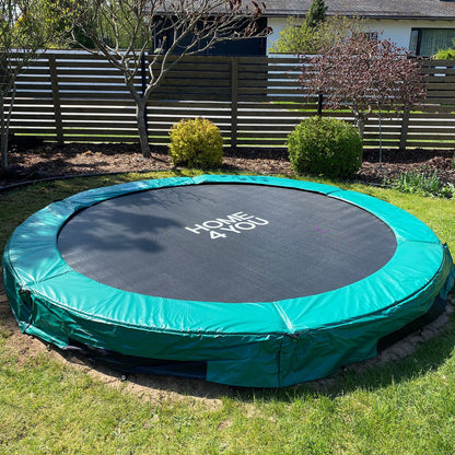 Trampoline on the ground with safety net 305 cm 