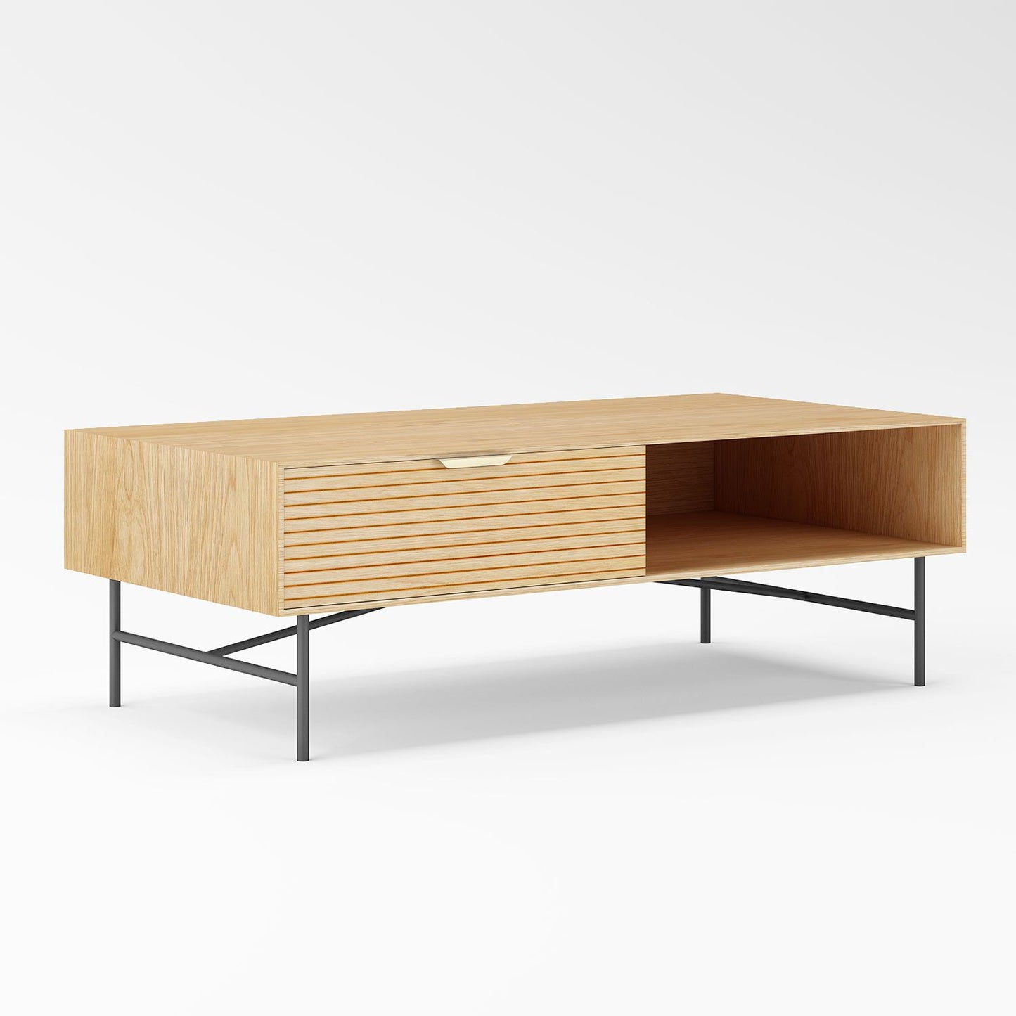 Coffee table BASSEL 120x60xH40cm, 3D melamine