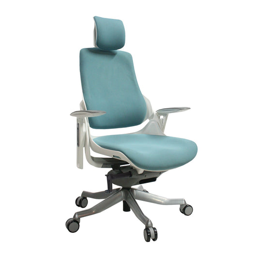 Work chair WAU - blue/white color 