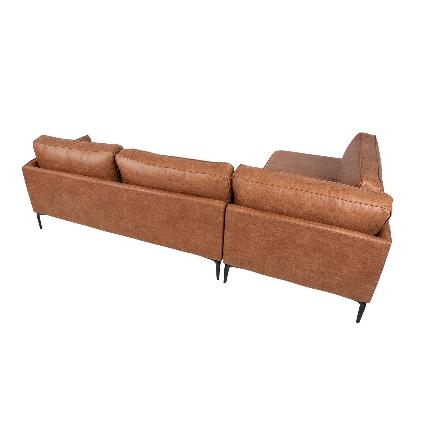 Corner sofa SOFIA KS, brown