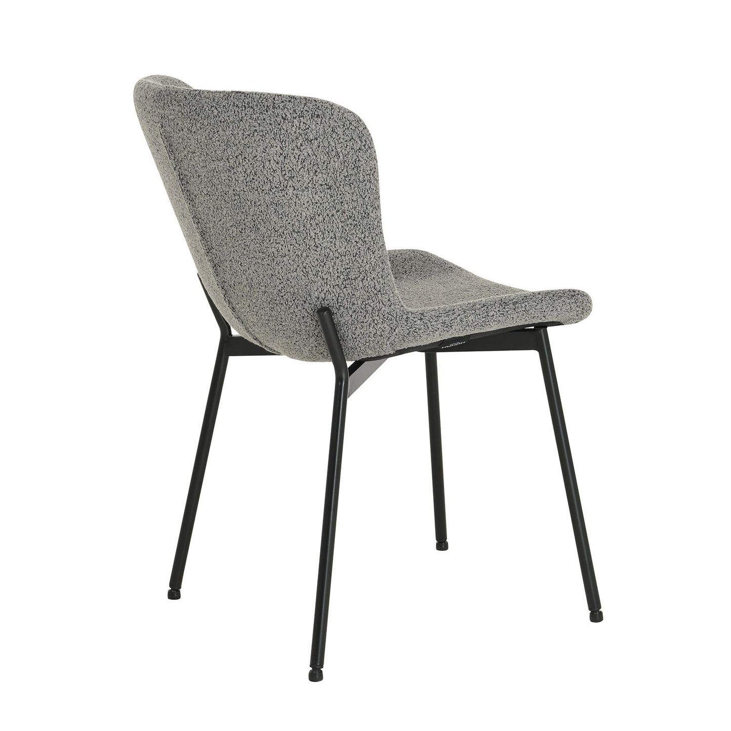 Chair MANOLO gray bukle fabric 