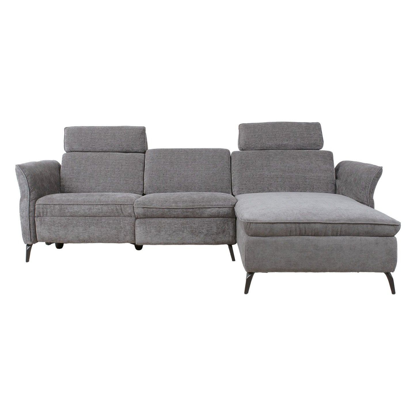 Corner sofa DAYTON LS, electric chair, light gray