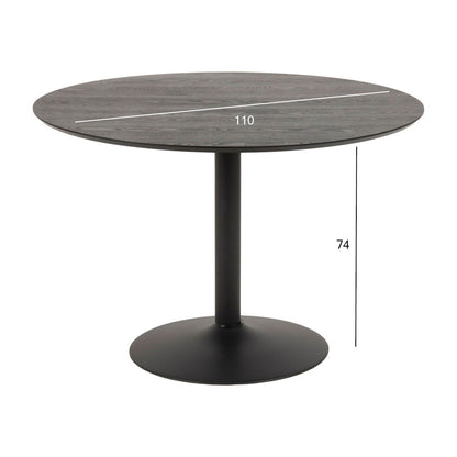 Table IBIZA D110xH74cm, black