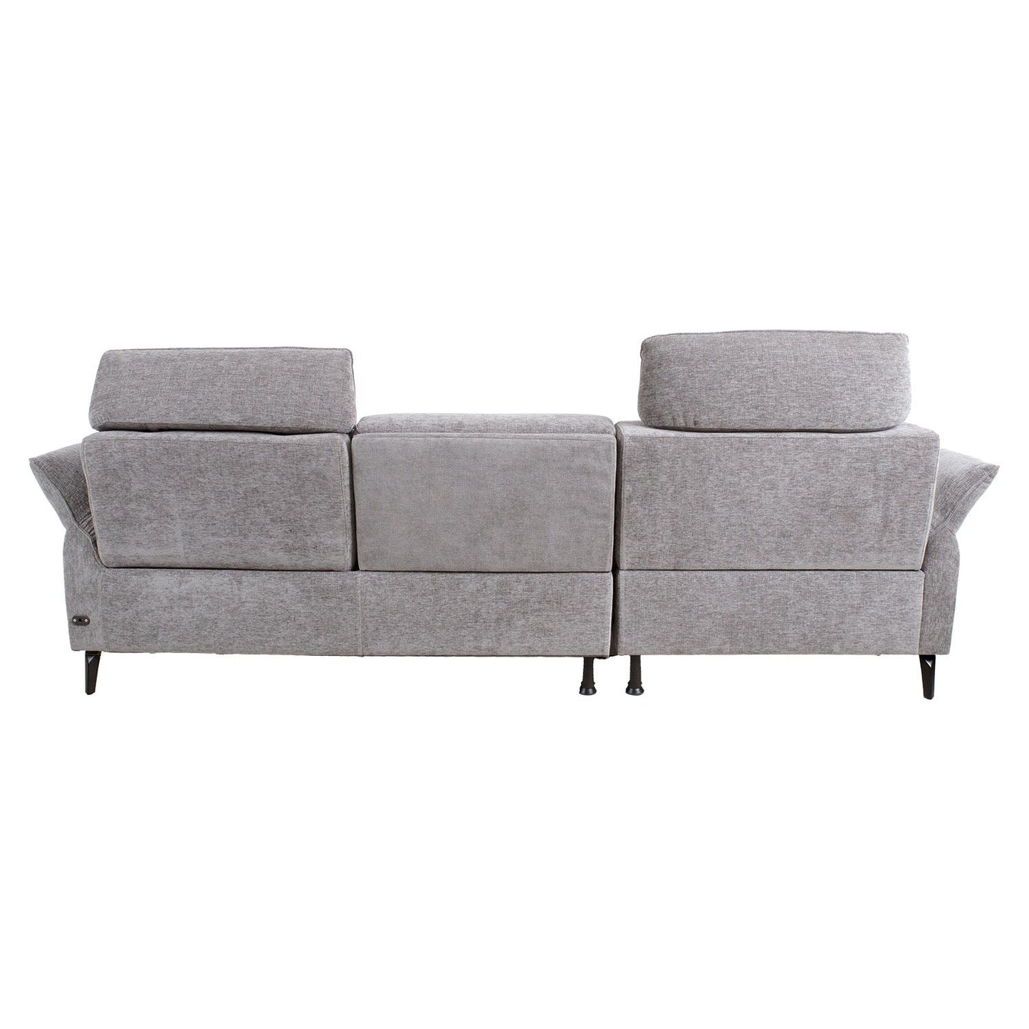 Corner sofa DAYTON KS, electric chair, light gray