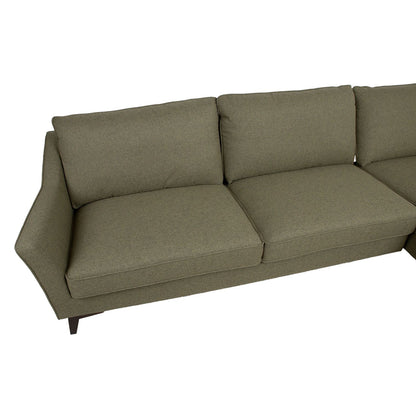 Corner sofa BIRGIT LS, olive green 