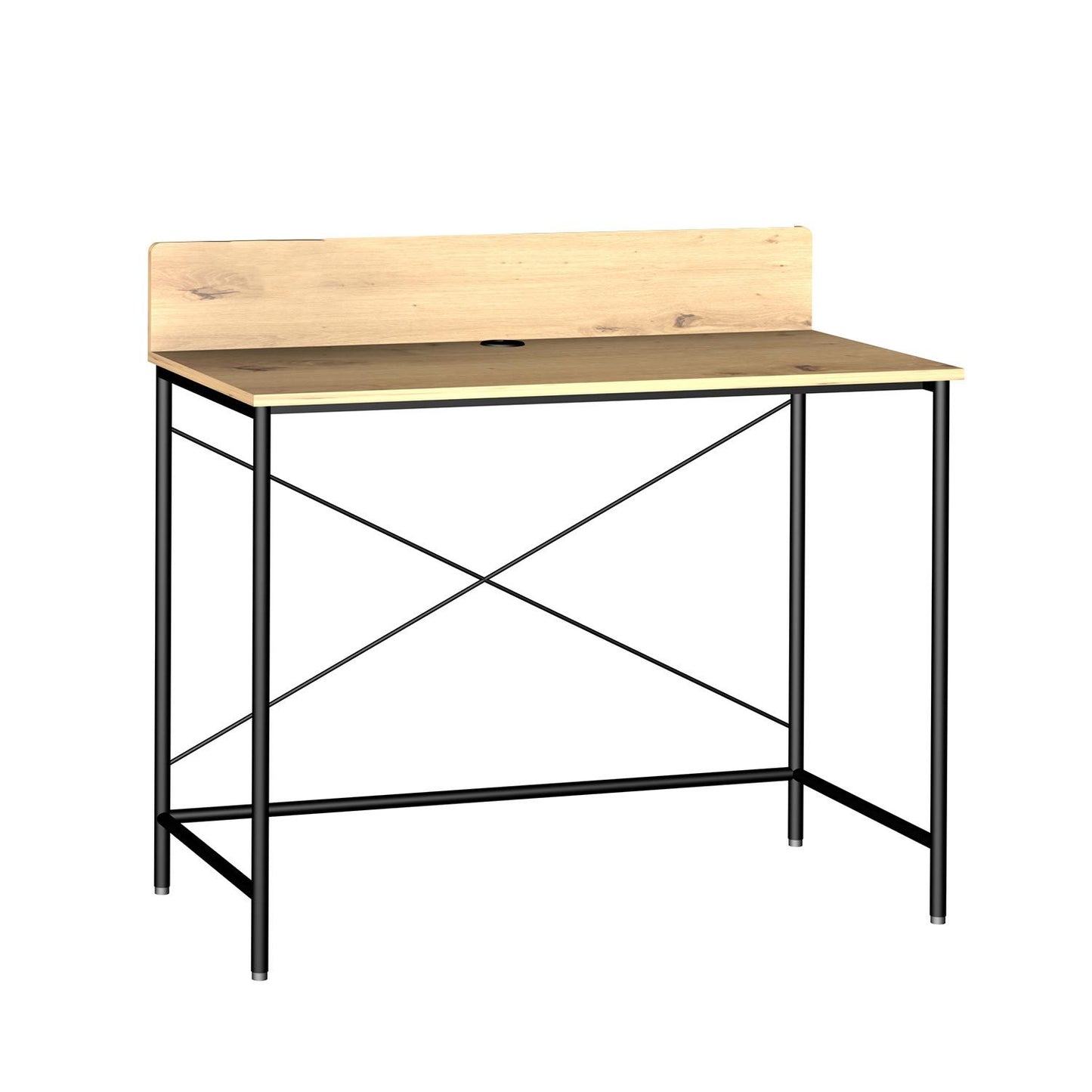 Desk HEDVIG 100x49,5xH102cm, ash/black 