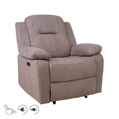 Rest chair - recliner LINUX electric, taupe 