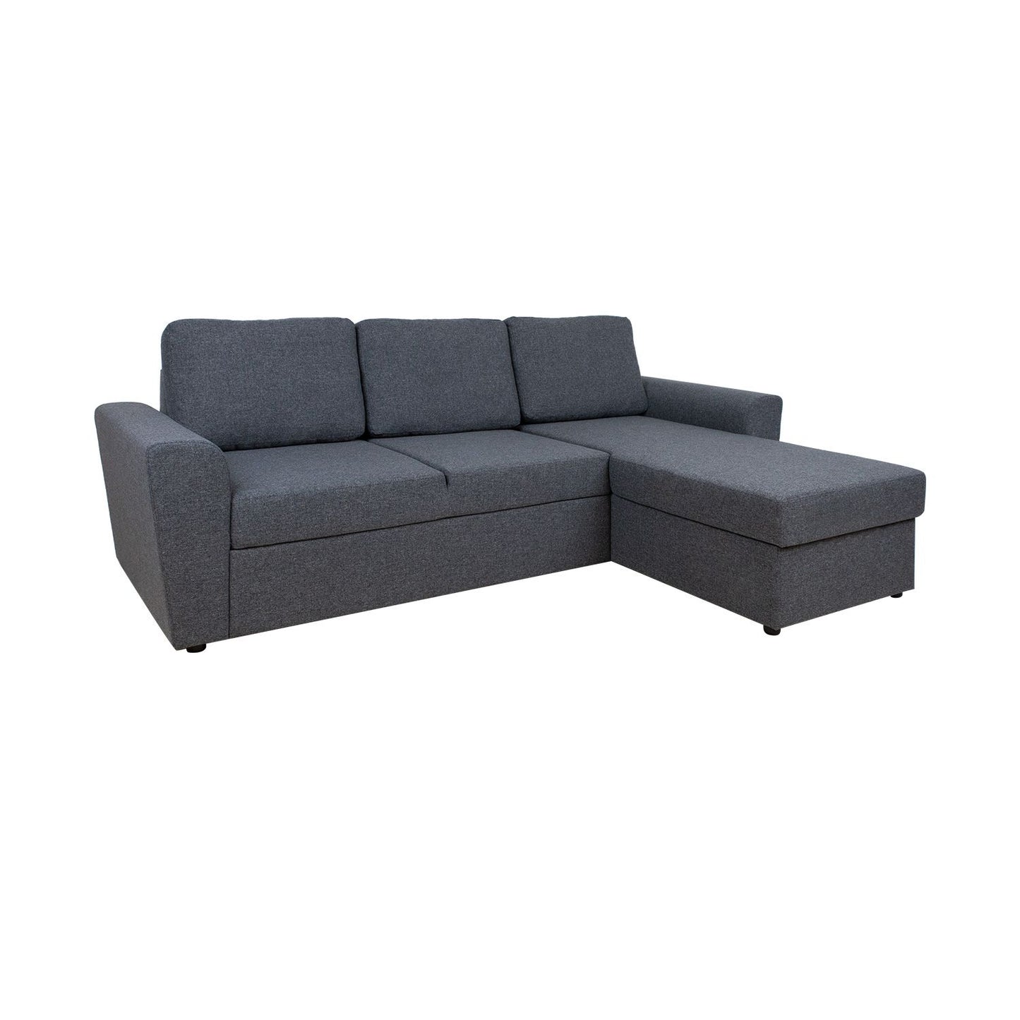 Corner pull-out sofa INGMAR dark gray