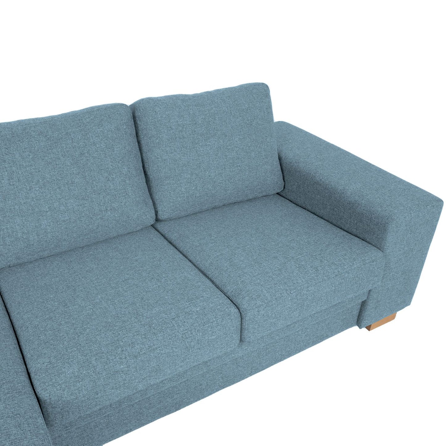 Corner sofa DAGMAR light blue