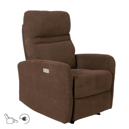 Lounge chair SAHARA with electric mechanism 79x90xH102cm, chocolate brown 