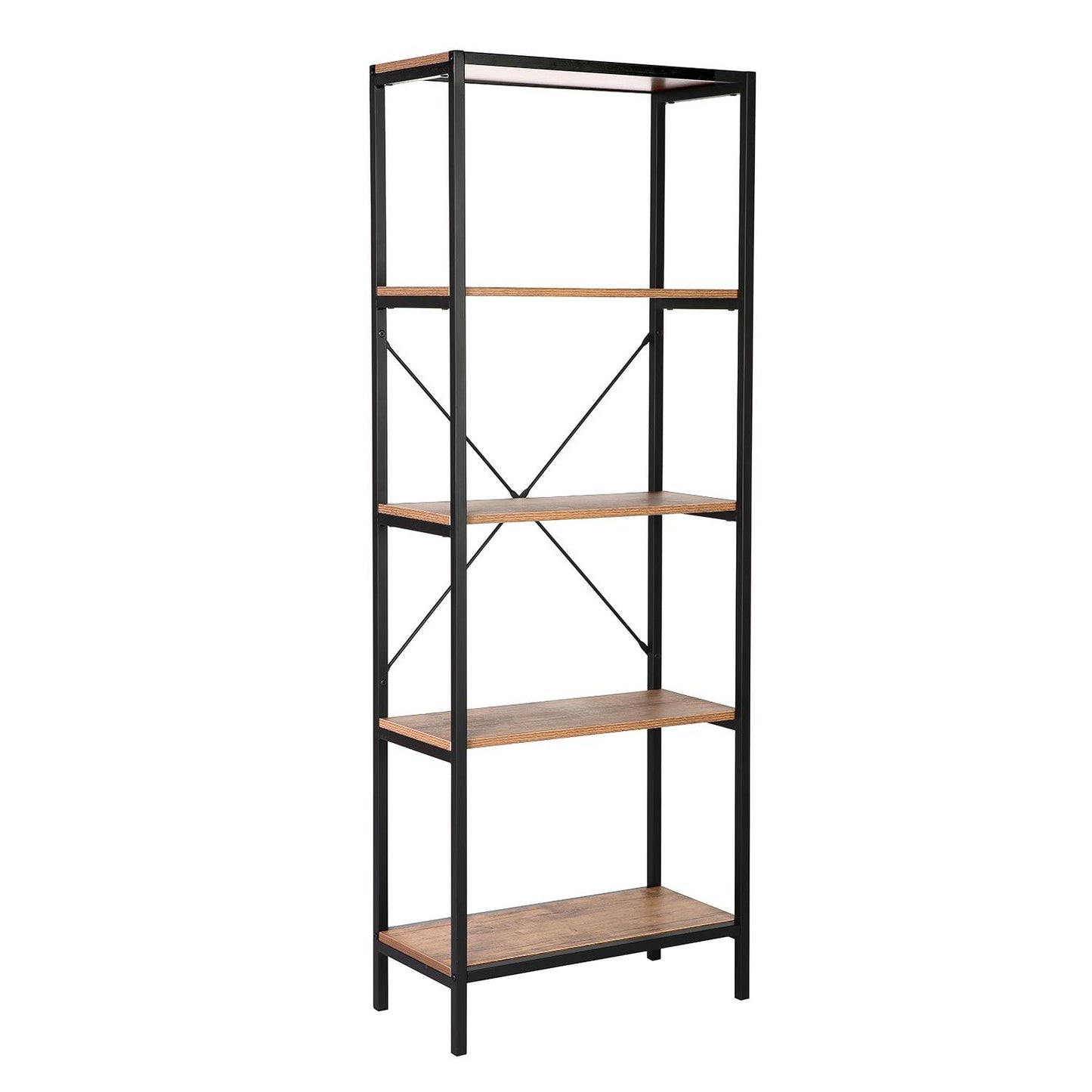 Shelf LAVINA 60x30xH165cm, ash/black